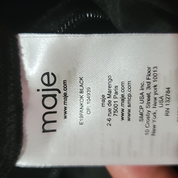 Maje Pankok Black Tie Waist Step Hem jumpsuit - Picture 8 of 10